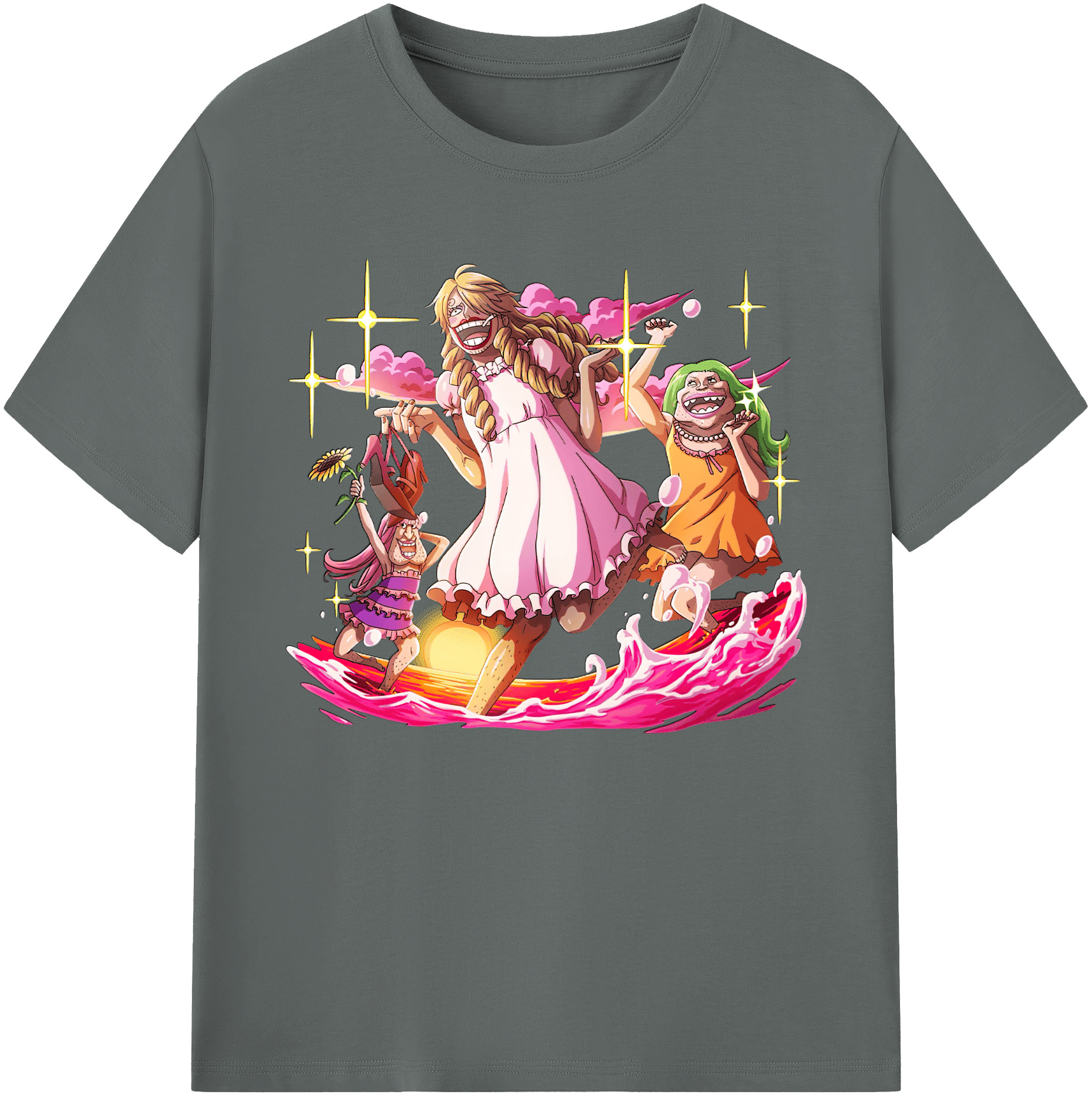 （画像用） ワンピース サンジ ONE PIECE Sanji 綿100％ メンズ半袖Tシャツ｜肌触りやわらか＆通気性